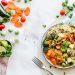Flat-lay Photography of Vegetable Salad on Plate