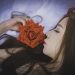 girl, sleep, rose