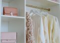 A White Wooden Closet of a Woman