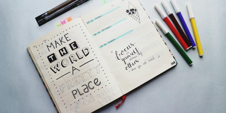 Inspirational Quotes Written On A Planner
