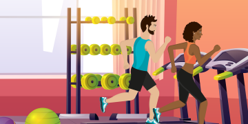 gym, treadmill, athletics
