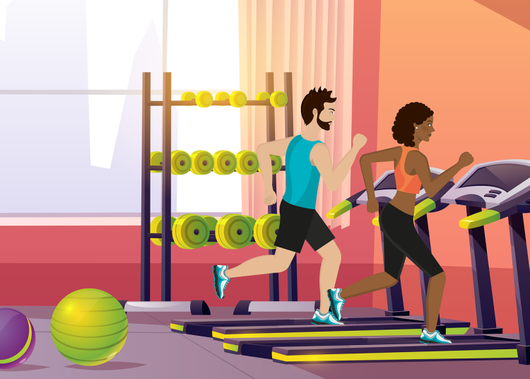 gym, treadmill, athletics