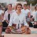 women, group meditation, yoga